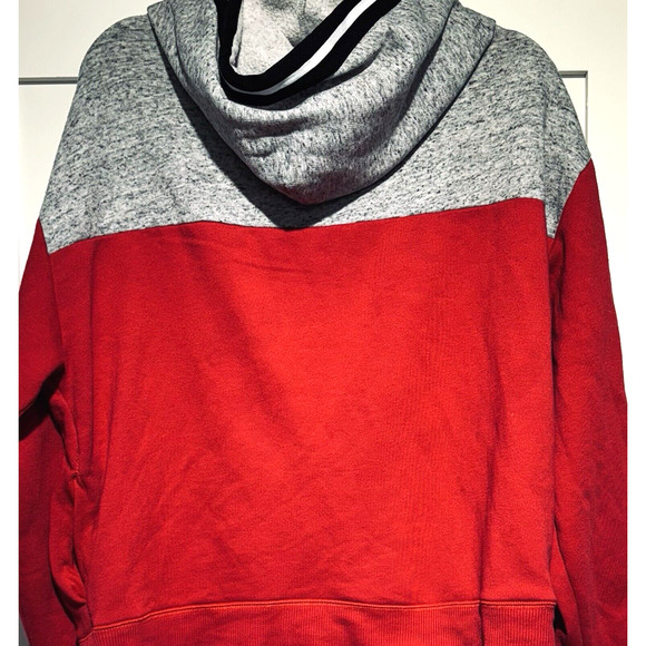 Pink Victoria's Secret Colorblock Pullover Hoodie Red,Gray,Black,White Women's L - Picture 7 of 7